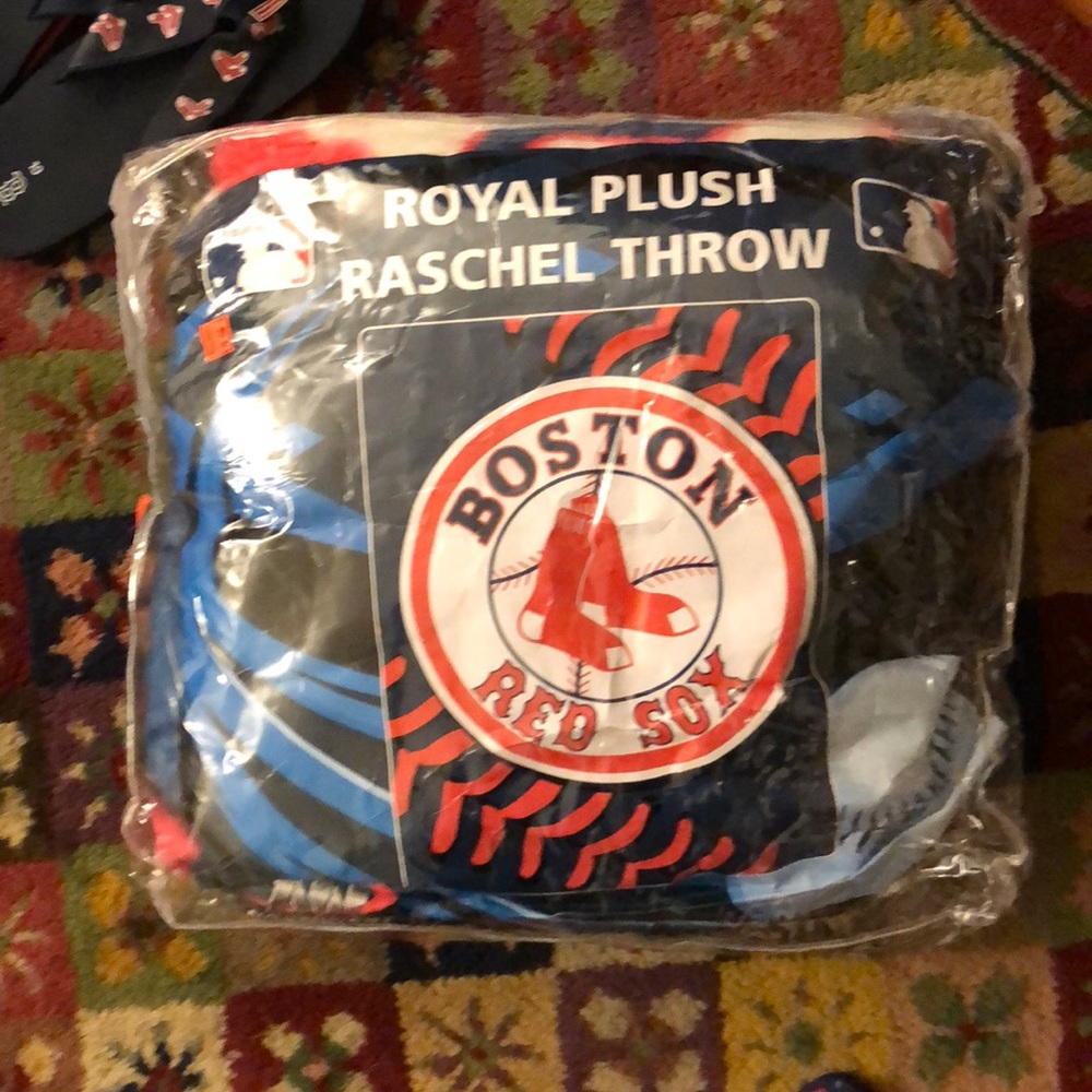 Boston Red Sox throw blanket